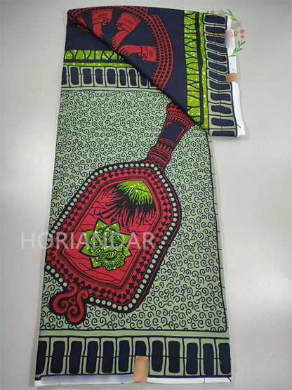 Veritable Guaranteed Dutch Hollandais Quality Prints Pagne African Fabric Dress Real Wax 100% Cotton 6 Yards
