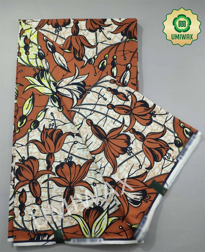 2025 Newest Veritable Original Super-W Guaranteed Dutch Hollandais Pagne Real Wax Print Fabric African Dress 100% Cotton 6 yard