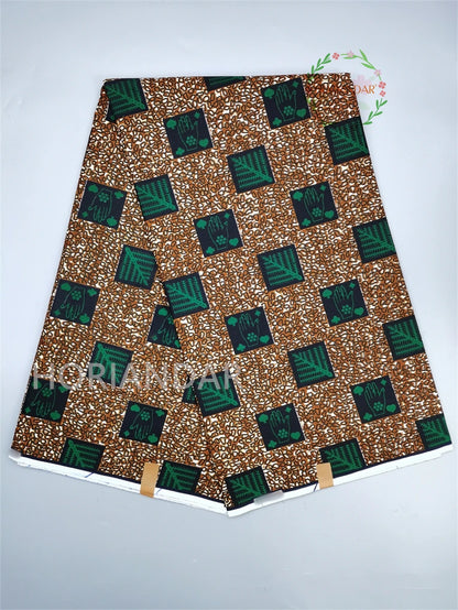 Classical Fabric Dutch Hollandais Fabric Veritable Real Wax for African Printed Dress Guaranteed 100% Cotton 6 Yards