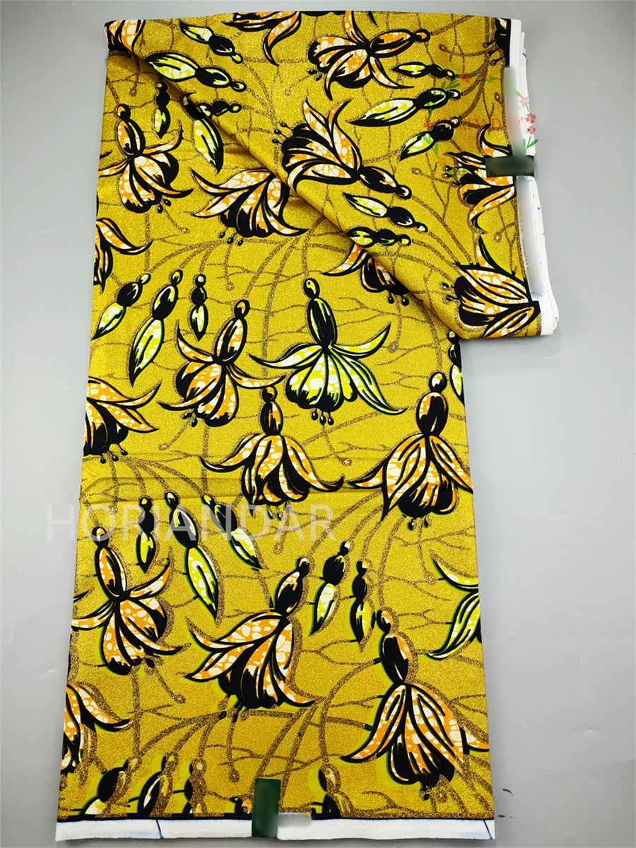 Veritable Super-V Original Hollandais Guaranteed African Grand Super Block Print Split Yardage Fabric 100% Cotton