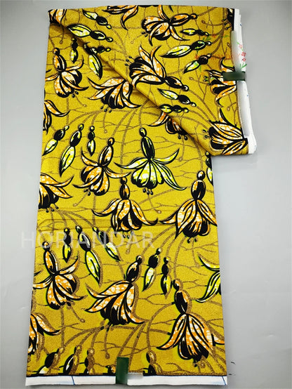 Veritable Super-V Original Hollandais Guaranteed African Grand Super Block Print Split Yardage Fabric 100% Cotton