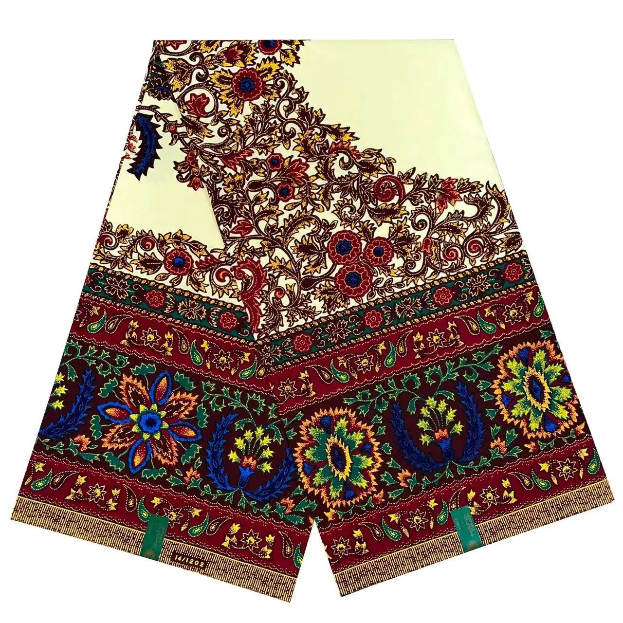 Big Flowers African Soft 100% Cotton Quality Fashion Printing Batik Hollan Ankara Wax Fabric For Sewing Women Dress 6Yards