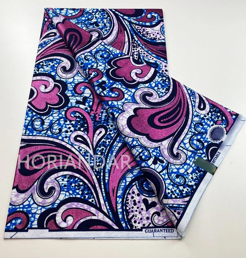2026 Grand Super Original African Wax Fabric High Quality Nigerian Print Ankara Fabric For Sewing 6 Yard Women Dress 100% Cotton