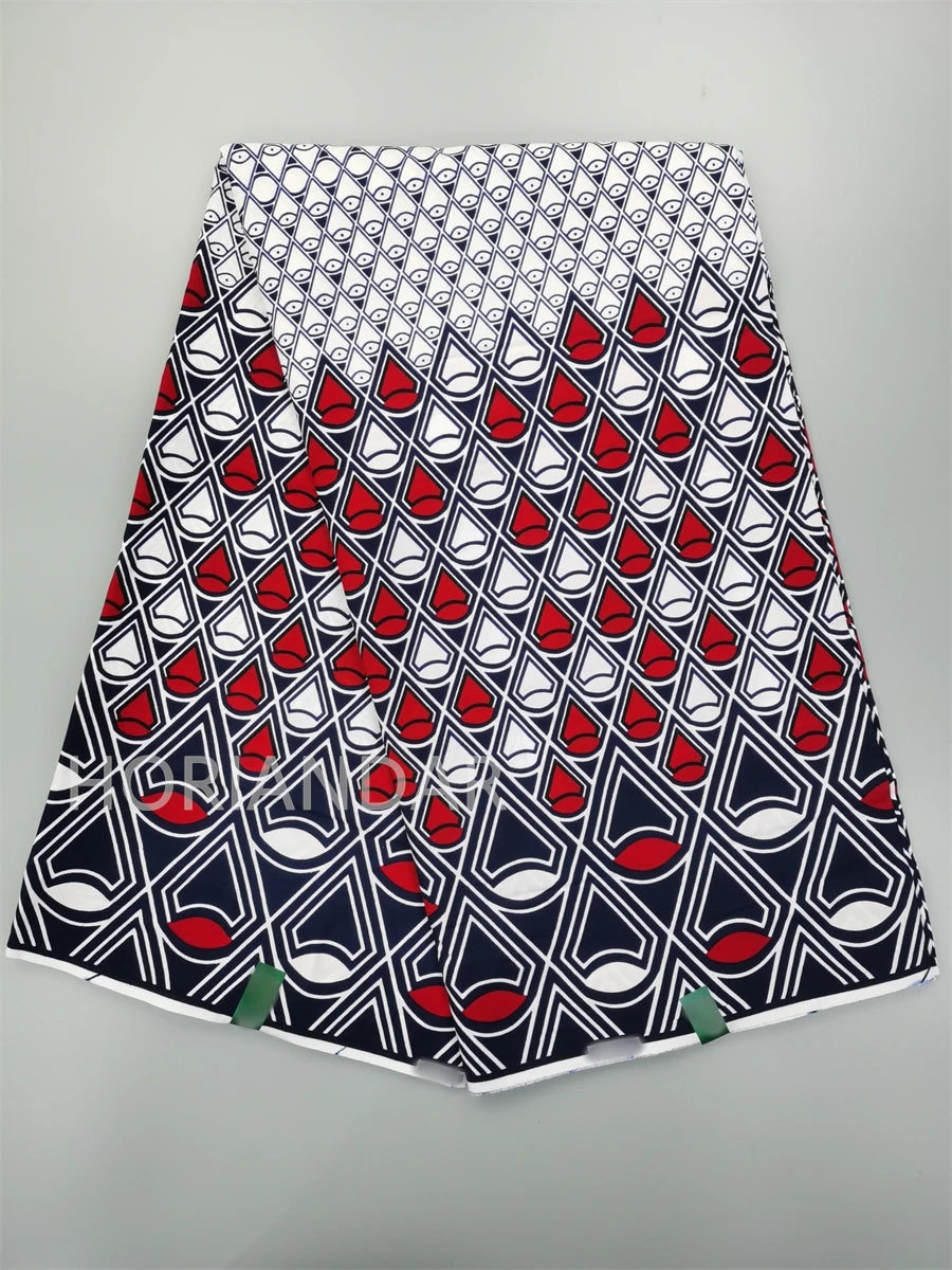 Veritable Guaranteed Dutch Hollandais Quality Prints Pagne African Fabric Dress Real Wax 100% Cotton 6 Yards