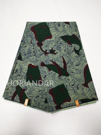Veritable Guaranteed Dutch Hollandais Quality Prints Pagne African Fabric Dress Real Wax 100% Cotton 6 Yards