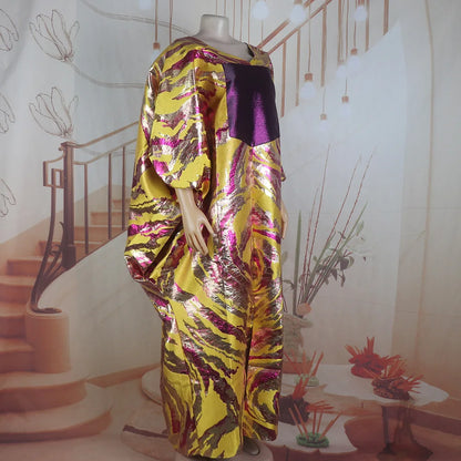 The New Listing woman african dresses for party Fashionable jacquard fabric evening dresses woman elegant luxury woman kaftan