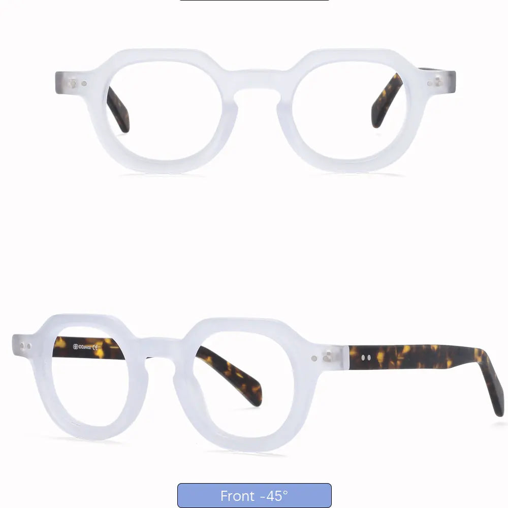 49875 Retro Anti Blue Light Acetate Optical Glasses Frames Men Women Fashion Computer Eyeglasses Customized Reading Glasses