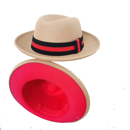 bowler hat Men fedora red bottom fedora for women and men  party hat  men hat for winter elastic band felt hat  jazz church hat