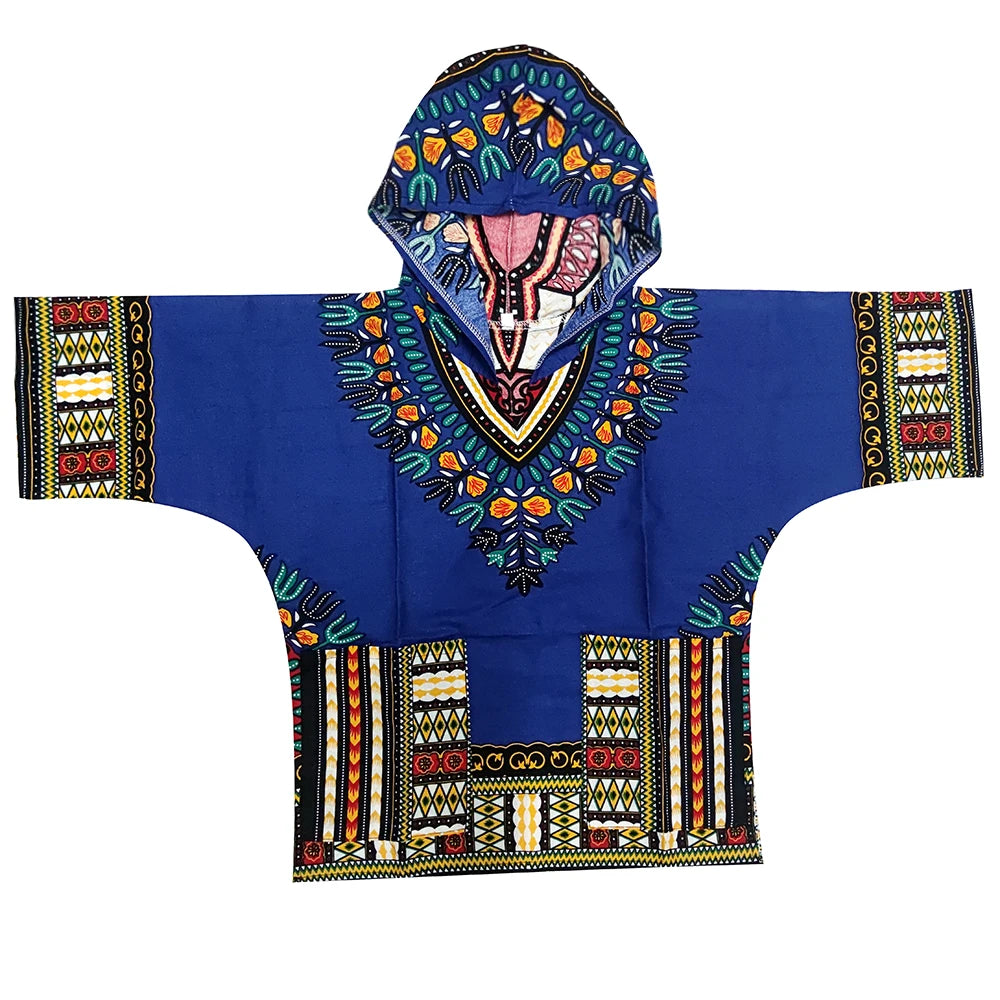 Kids 2019 Child New Fashion Design Traditional African Clothing Print Dashiki T-shirt For Boys and Girls