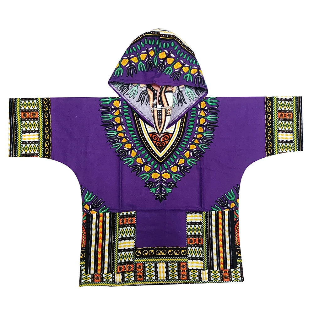 Kids 2019 Child New Fashion Design Traditional African Clothing Print Dashiki T-shirt For Boys and Girls