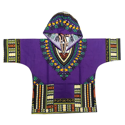 Kids 2019 Child New Fashion Design Traditional African Clothing Print Dashiki T-shirt For Boys and Girls