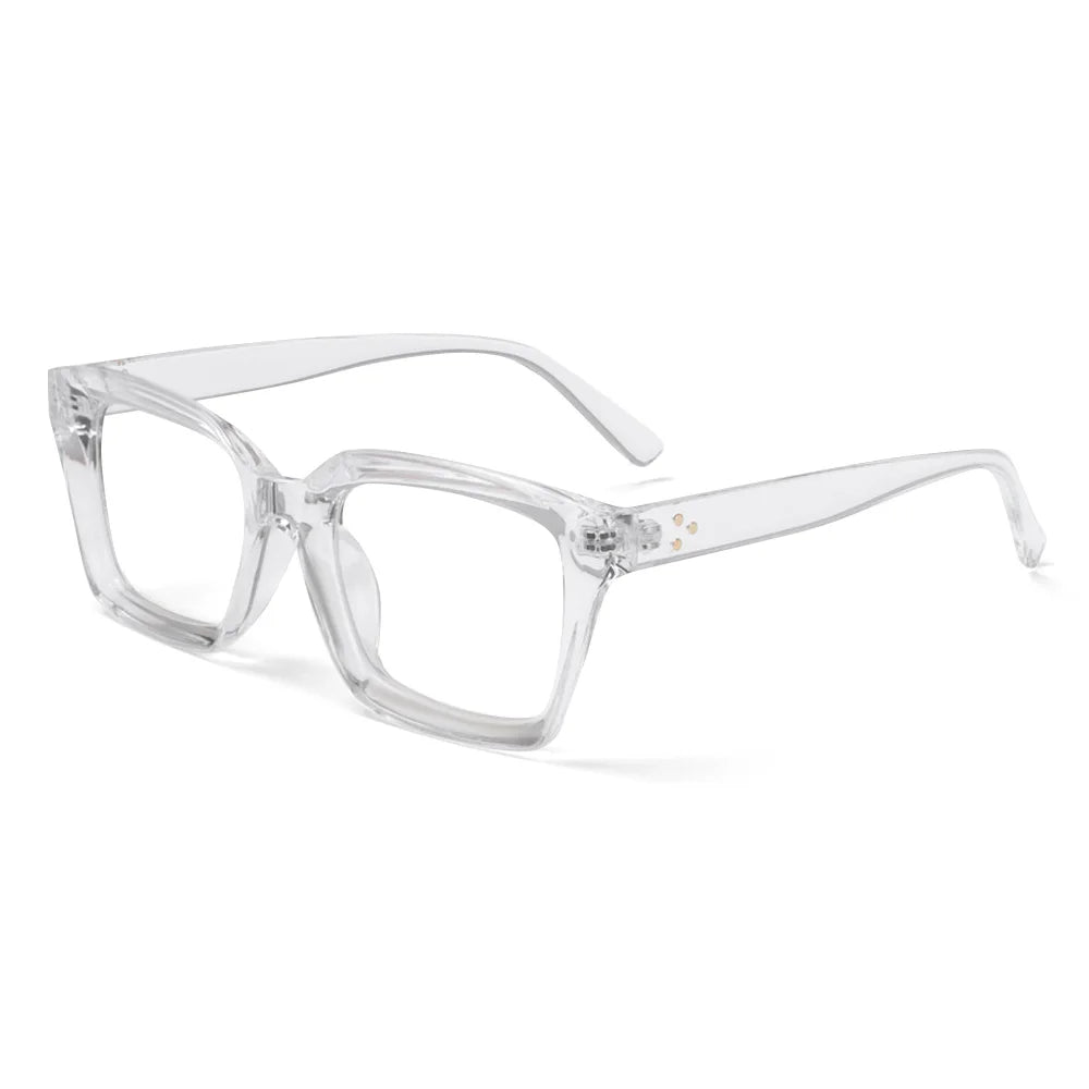 Men Women Fashion Oversized Square Reading Glasses Large Frame Presbyopia Eyeglasses Diopter +1.0~+3.0