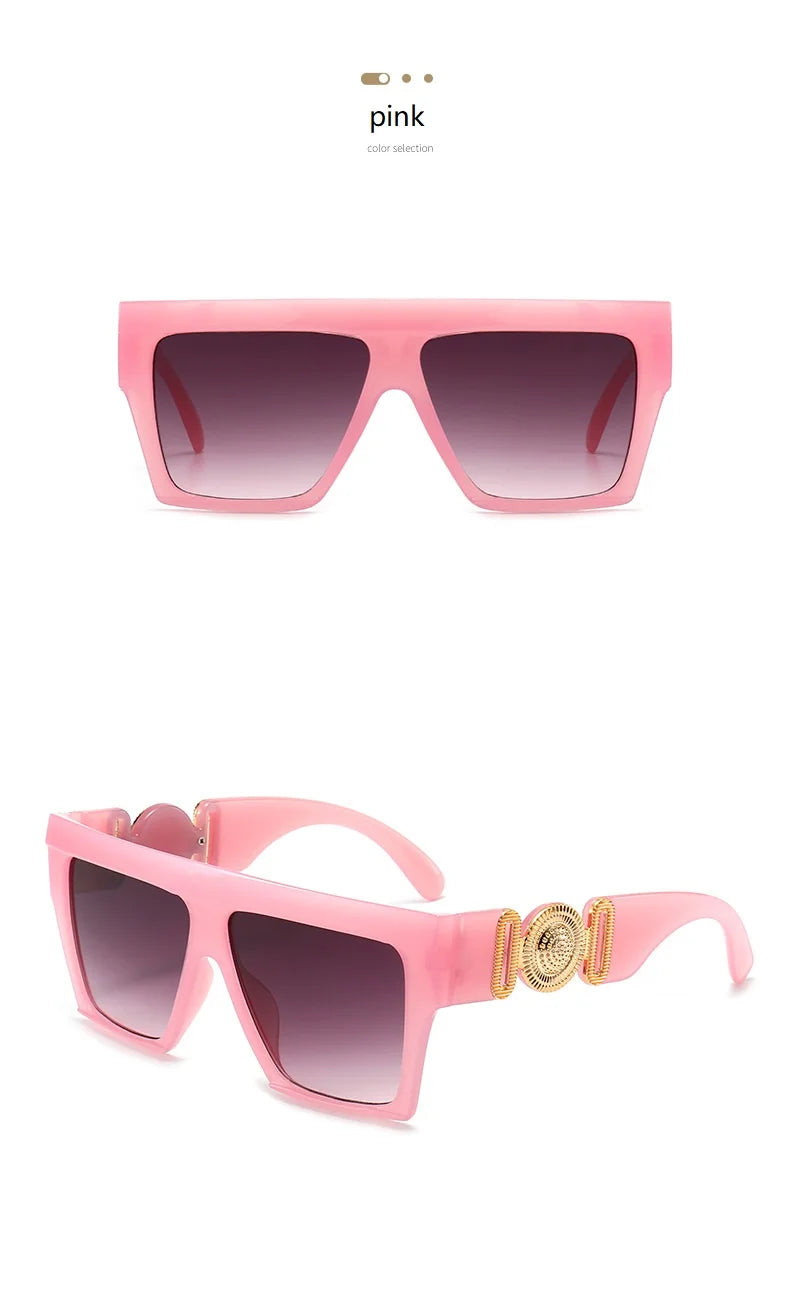 Oversize Square Sunglasses Women Fashion New Vintage Big Frame Shades Men Sun Glasses UV400 Eyewear Oculos Gafas De Sol