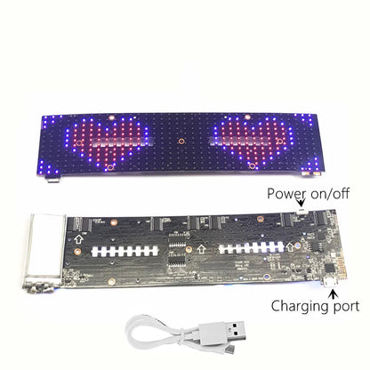 Color Bluetooth LED Display Light Up Mask Programmable Party Carnival LED Ski Goggles DIY Goggles Glasses Boy Gift Toy