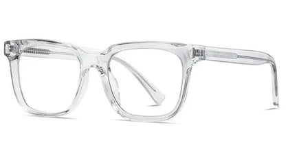 Square Transparent Gray Reading Glasses Men Fashion Computer Eyeglasses Women Blue Light Blocking Optics Presbyopic Glasses