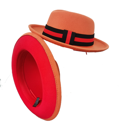 bowler hat Men fedora red bottom fedora for women and men  party hat  men hat for winter elastic band felt hat  jazz church hat