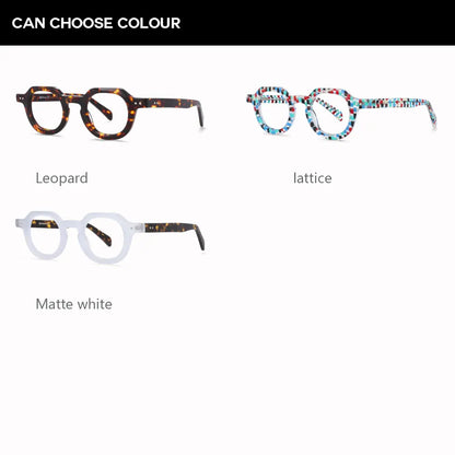 49875 Retro Anti Blue Light Acetate Optical Glasses Frames Men Women Fashion Computer Eyeglasses Customized Reading Glasses