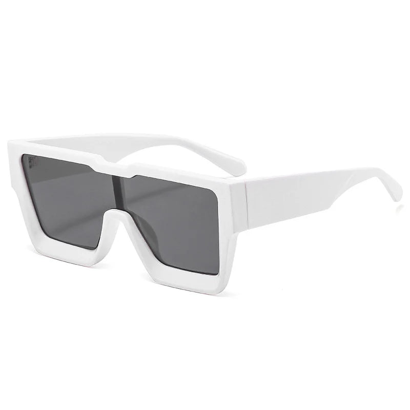 OEC CPO Oversized One Piece Sqaue Sunglasses Women Fashion Big Frames Sun Glasses For Men Brand Eyeglasses Ladies Eyewear UV400