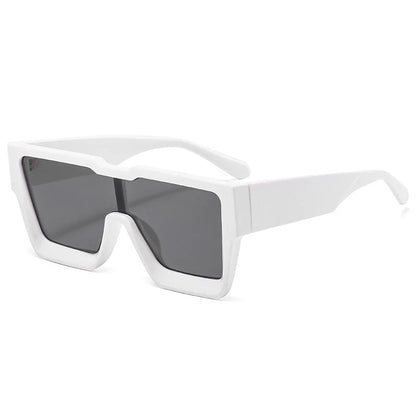 OEC CPO Oversized One Piece Sqaue Sunglasses Women Fashion Big Frames Sun Glasses For Men Brand Eyeglasses Ladies Eyewear UV400