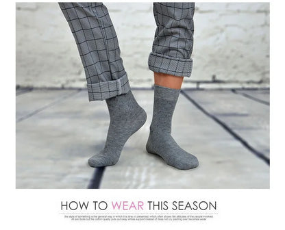 Men's patterned colorful cotton business socks compression socks sokken heren fashion chaussettes dress bamboo socks