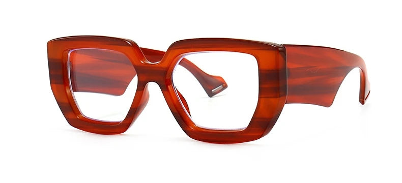 Brand Prescription Reading Glasses Frame Oversized Square Computer Transparent Women Eyeglasses Female Big Frame Optical Eyewear