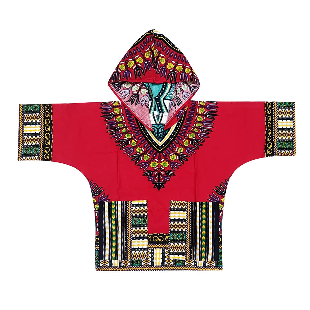 Kids 2019 Child New Fashion Design Traditional African Clothing Print Dashiki T-shirt For Boys and Girls