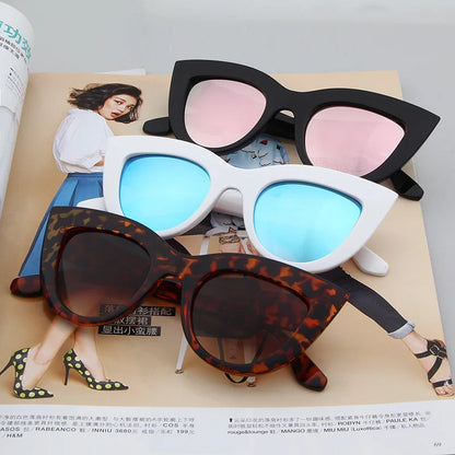 45204 Sexy Cat Eye Sunglasses Women Lovely Shades Glasses UV400 Brand Designer Eyewear