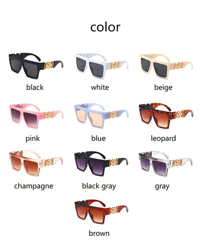 Oversize Square Sunglasses Women Fashion New Vintage Big Frame Shades Men Sun Glasses UV400 Eyewear Oculos Gafas De Sol