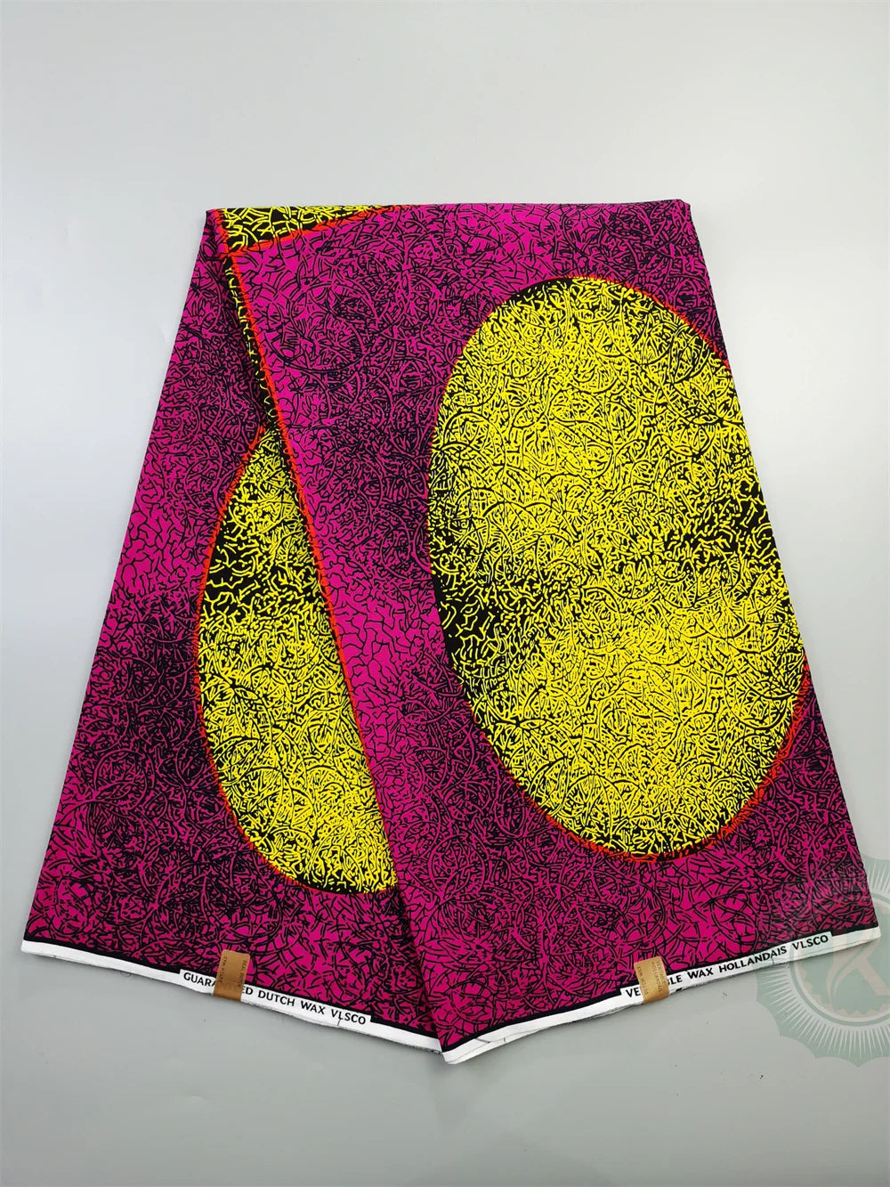 Dutch Hollandais Printed Fabric for African Classical Dress Veritable Real Wax Guaranteed 100% Cotton 6 Yards