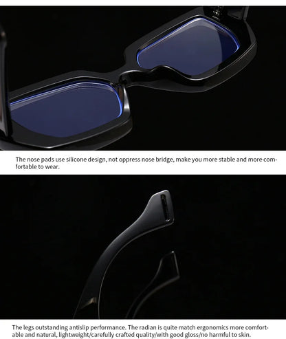 Brand Prescription Reading Glasses Frame Oversized Square Computer Transparent Women Eyeglasses Female Big Frame Optical Eyewear