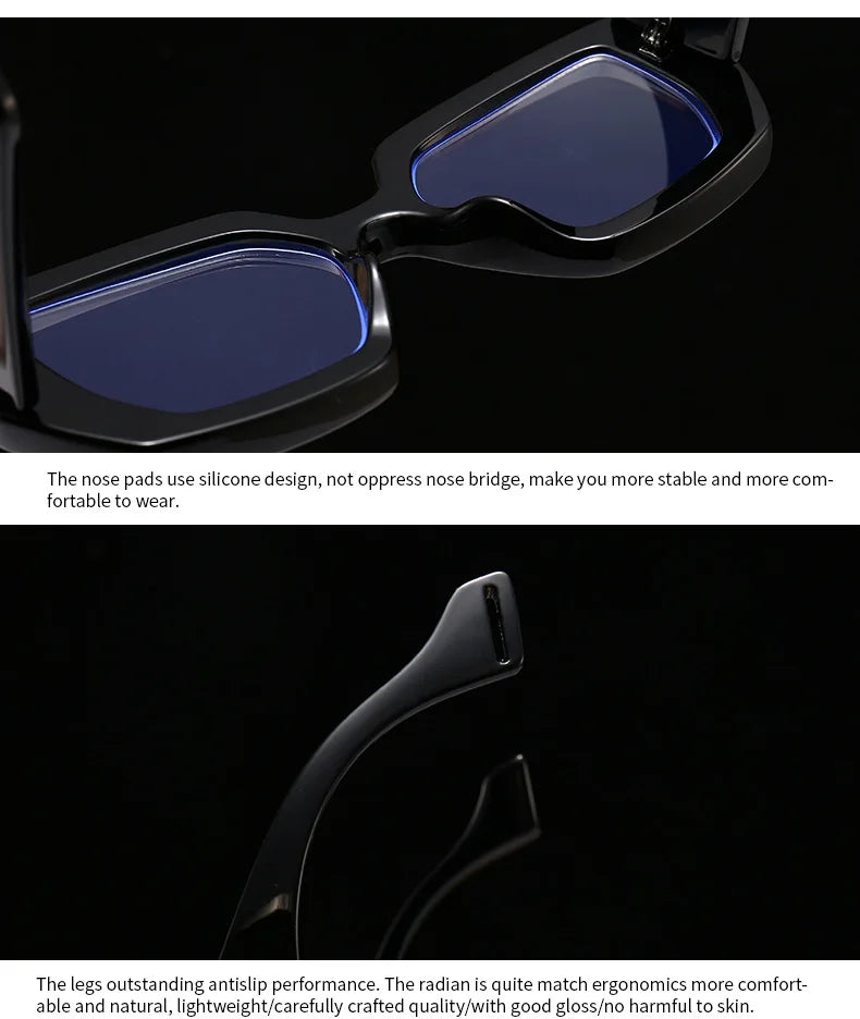 Brand Prescription Reading Glasses Frame Oversized Square Computer Transparent Women Eyeglasses Female Big Frame Optical Eyewear
