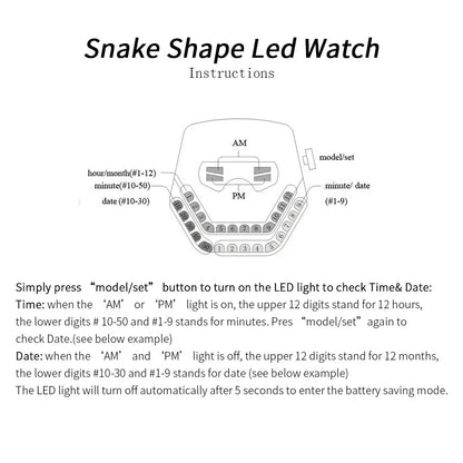 Personalized Men's Watch Men Led Watches Unique Dial Black Stainless Steel Multifunctional Electronics Wristwatches Reloj Hombre