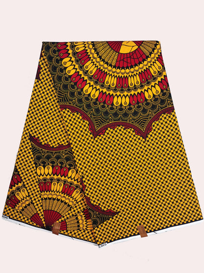New 100% Cotton Original Real Wax Ankara Fabric 2021 African Print Fabric For Wedding Dress Tissue African Fabric Wax Fabric