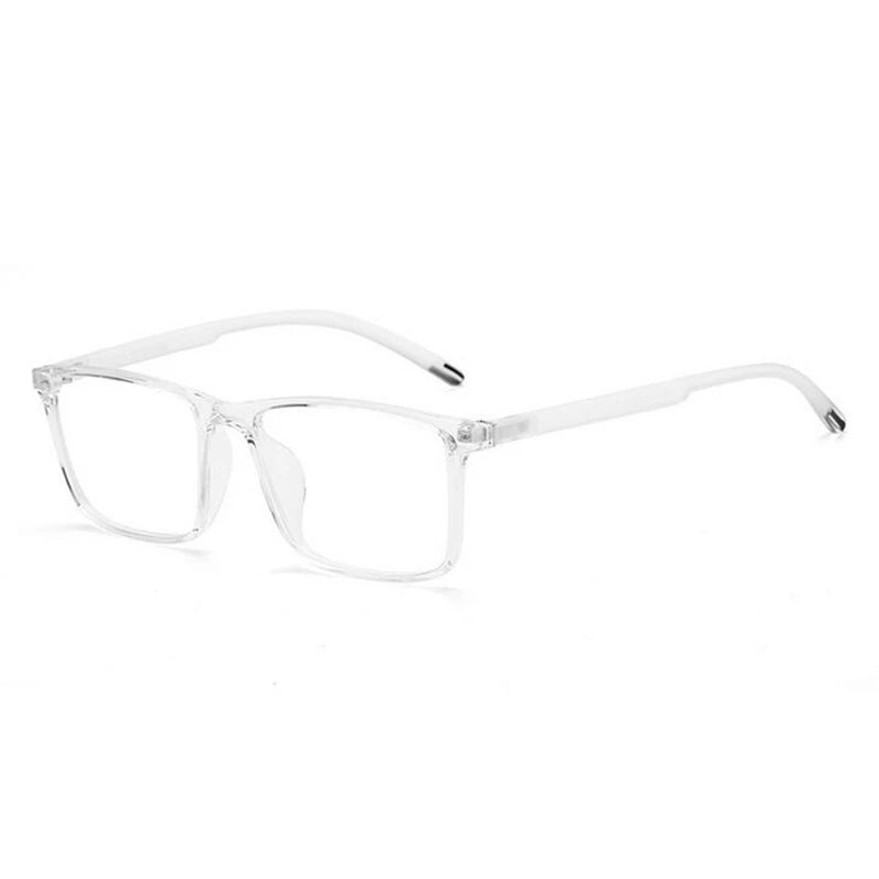 0 -0.5 -0.75 -1.0 To -6.0 Minus Degree TR90 Square Prescription Eyeglasses Women Men Ultralight Business Computer Optical Glasse