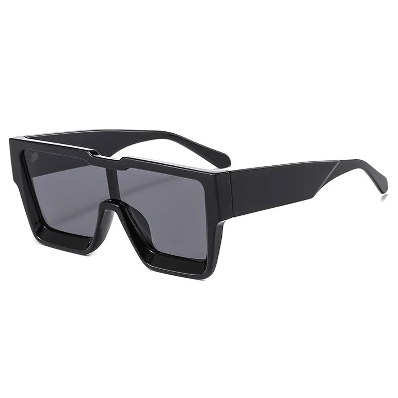 OEC CPO Oversized One Piece Sqaue Sunglasses Women Fashion Big Frames Sun Glasses For Men Brand Eyeglasses Ladies Eyewear UV400