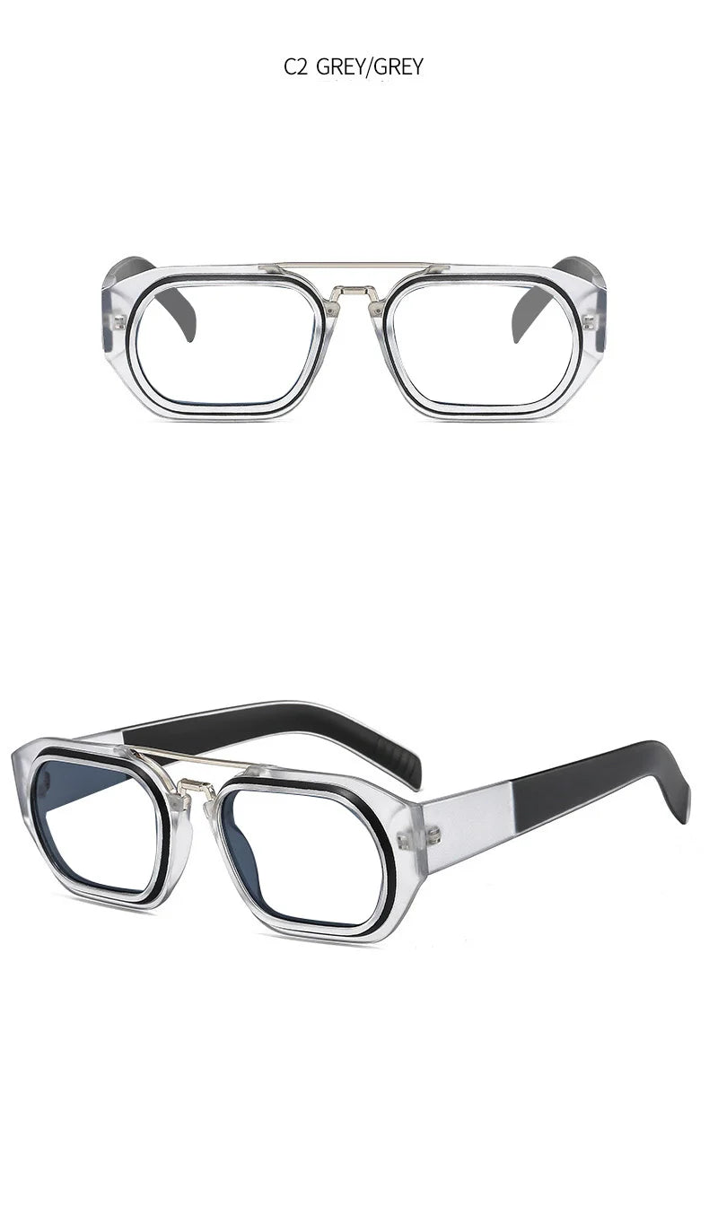 New Fashion Brand Designer Eyeglasses For Men With Diopters +1 +6.0 Colorful Square Anti Blue Light Reading Glasses Women Green