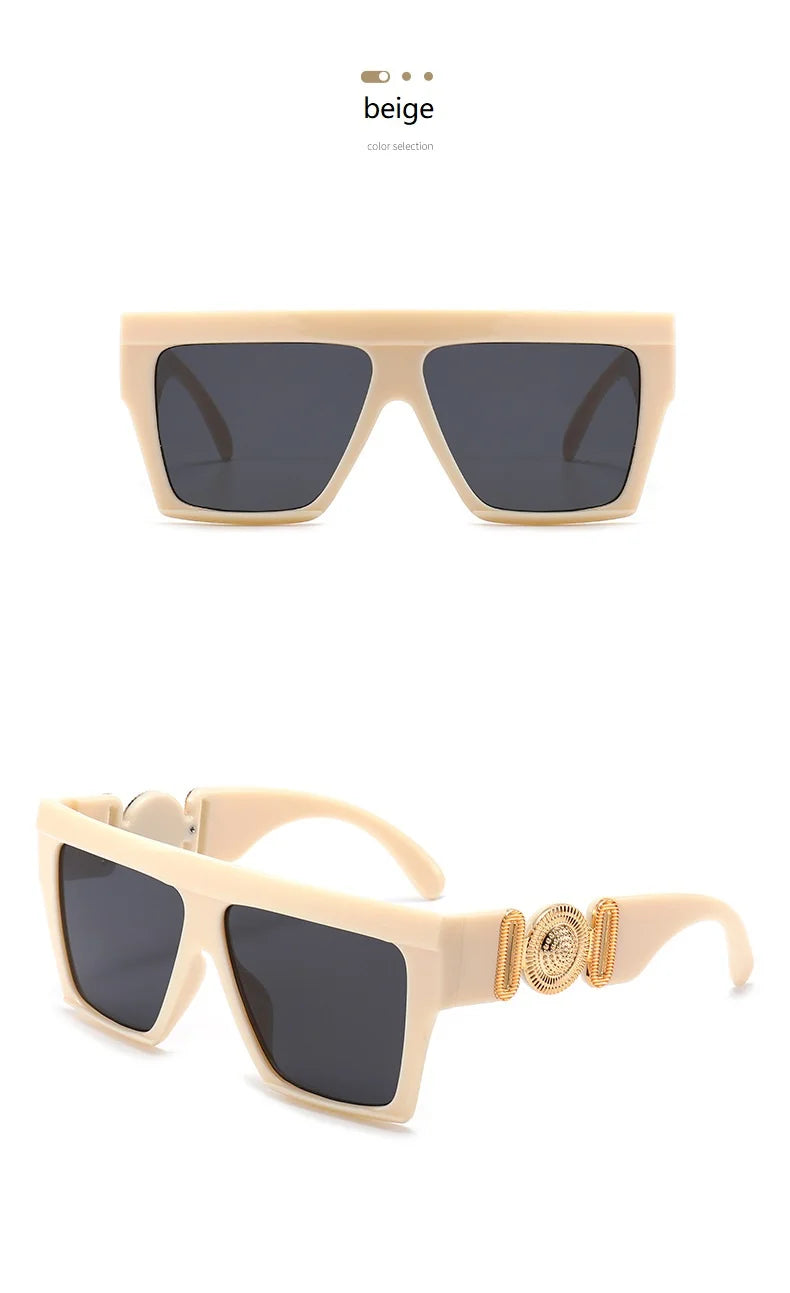 Oversize Square Sunglasses Women Fashion New Vintage Big Frame Shades Men Sun Glasses UV400 Eyewear Oculos Gafas De Sol