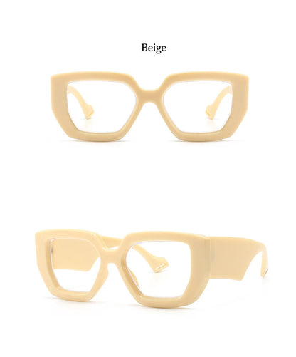 Brand Prescription Reading Glasses Frame Oversized Square Computer Transparent Women Eyeglasses Female Big Frame Optical Eyewear