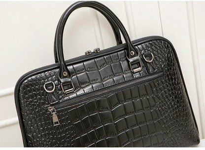 Oyixinger 2024 Women's Bag Professional Business Women Shoulder Bag Leather Briefcase For 14-inch Laptops Fashion Solid Handbags