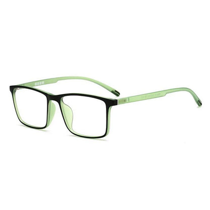 0 -0.5 -0.75 -1.0 To -6.0 Minus Degree TR90 Square Prescription Eyeglasses Women Men Ultralight Business Computer Optical Glasse