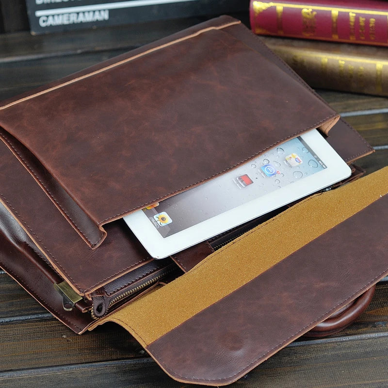 2021 New Women Handbags ladies business A4 file briefcase 14 inch laptop bag female leather shoulder messenger bag travel bags