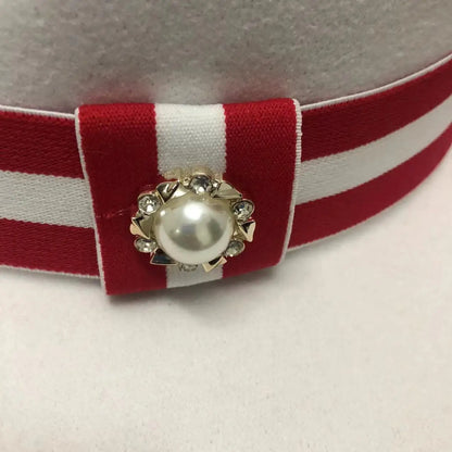 Fedora hat men and women jazz hat stretch ribbon accessories white top hat church men's winter