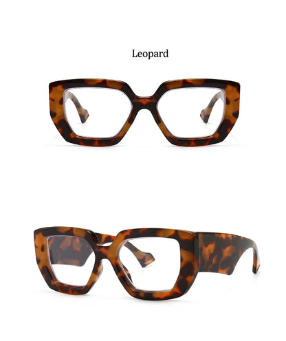 Brand Prescription Reading Glasses Frame Oversized Square Computer Transparent Women Eyeglasses Female Big Frame Optical Eyewear
