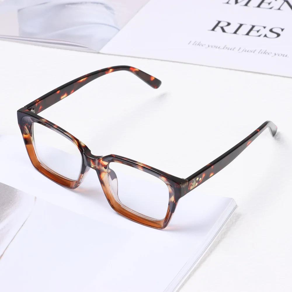 New High-definition Reading Glasses Men Women Fashion Large Frame Presbyopia Eyeglasses Vision Care Eyewear Diopter +1.0~+4.0