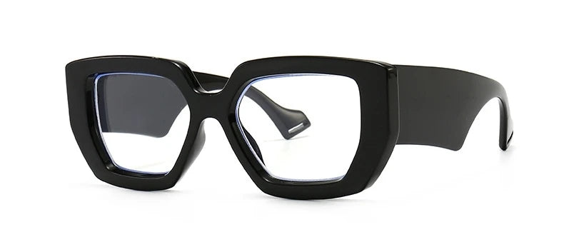 Brand Prescription Reading Glasses Frame Oversized Square Computer Transparent Women Eyeglasses Female Big Frame Optical Eyewear