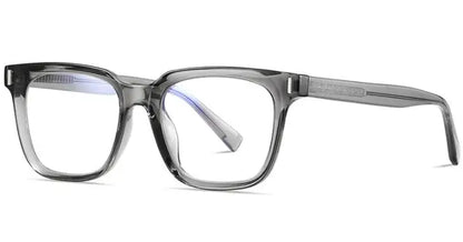 Square Transparent Gray Reading Glasses Men Fashion Computer Eyeglasses Women Blue Light Blocking Optics Presbyopic Glasses