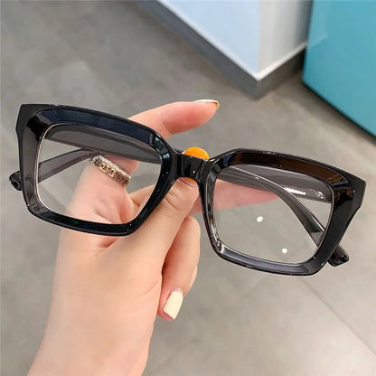 Men Women Fashion Oversized Square Reading Glasses Large Frame Presbyopia Eyeglasses Diopter +1.0~+3.0