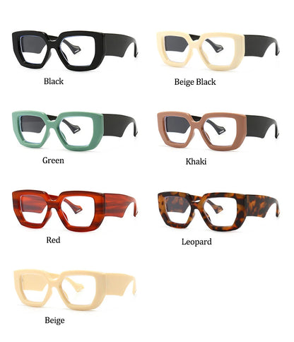 Brand Prescription Reading Glasses Frame Oversized Square Computer Transparent Women Eyeglasses Female Big Frame Optical Eyewear