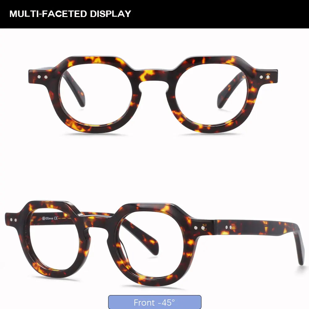 49875 Retro Anti Blue Light Acetate Optical Glasses Frames Men Women Fashion Computer Eyeglasses Customized Reading Glasses