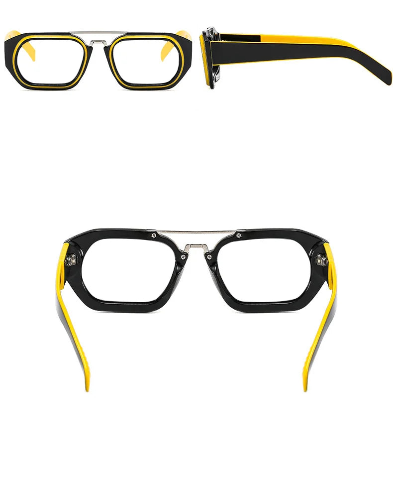New Fashion Brand Designer Eyeglasses For Men With Diopters +1 +6.0 Colorful Square Anti Blue Light Reading Glasses Women Green